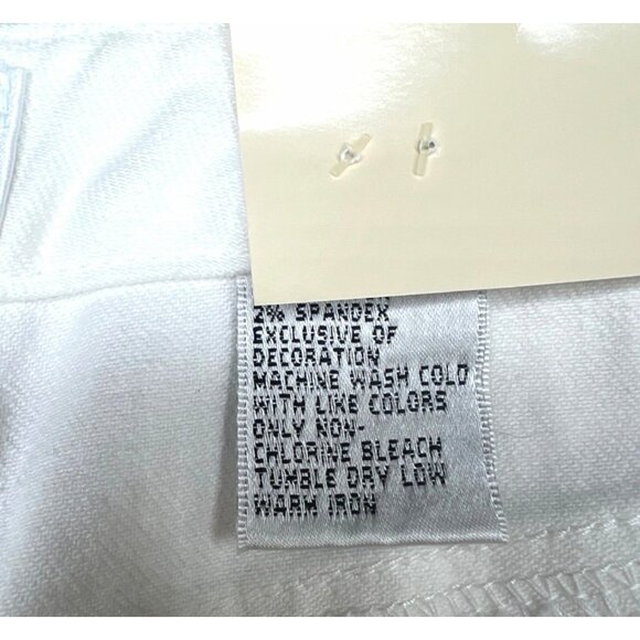 Talbots Boot Leg White Stretch Denim Jeans Womens Fit Size 14M - Picture 4 of 14